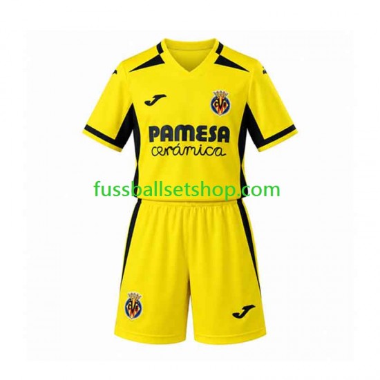 Günstige Fußball Trikotsatz Villarreal CF Kinder Heimtrikot 2026-2027 Kurzarm