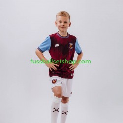Günstige Fußball Trikotsatz West Ham United Kinder Heimtrikot 2026-2027 Kurzarm