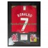 Cristiano Ronaldo 7 Manchester United Retro 2007 Gerahmtes Fußballtrikot