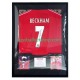 David Beckham Nr. 7 Manchester United Retro Heimtrikot 1998 Gerahmtes Fußballtrikot