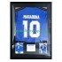 Diego Maradona Nr. 10 Argentinien Retro Auswärtstrikot 1994 Gerahmtes Fußballtrikot