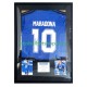 Diego Maradona Nr. 10 Argentinien Retro Auswärtstrikot 1994 Gerahmtes Fußballtrikot