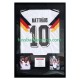 Matthäus Nr. 10 Deutschland Retro Heimtrikot 1990 Gerahmtes Fußballtrikot