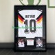 Matthäus Nr. 10 Deutschland Retro Heimtrikot 1990 Gerahmtes Fußballtrikot