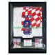 Davor Šuker Nr. 9 Kroatien Retro Heimtrikot 2006 Gerahmtes Fußballtrikot