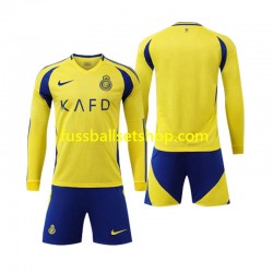 Günstige Fußball Trikotsatz Al Nassr Kinder Heimtrikot 2024-2025 Langarm