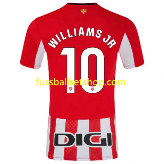 Günstige Fußball Trikotsatz Athletic Bilbao Williams JR 10 Herren Heimtrikot 2024-2025 Kurzarm