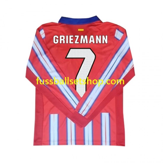 Günstige Fußball Trikotsatz Atlético Madrid Antoine Griezmann 7 Herren Heimtrikot 2024-2025 Langarm