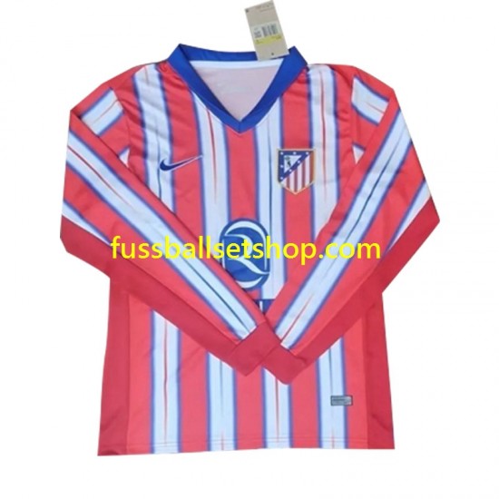 Günstige Fußball Trikotsatz Atlético Madrid Herren Heimtrikot 2024-2025 Langarm
