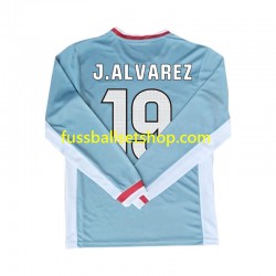 Günstige Fußball Trikotsatz Atlético Madrid Julian Alvarez 19 Herren Auswärtstrikot 2024-2025 Langarm