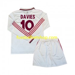 Günstige Fußball Trikotsatz FC Bayern München Davies 19 Kinder Ausweichtrikot 2024-2025 Langarm