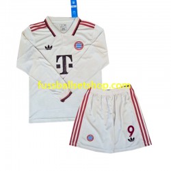 Günstige Fußball Trikotsatz FC Bayern München Kane 9 Kinder Ausweichtrikot 2024-2025 Langarm