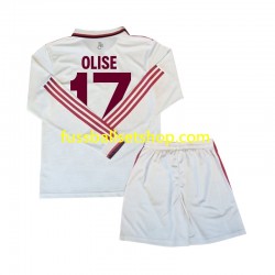 Günstige Fußball Trikotsatz FC Bayern München Olise 17 Kinder Ausweichtrikot 2024-2025 Langarm
