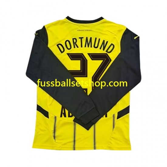 Günstige Fußball Trikotsatz Borussia Dortmund Karim Adeyemi 27 Herren Heimtrikot 2024-2025 Langarm