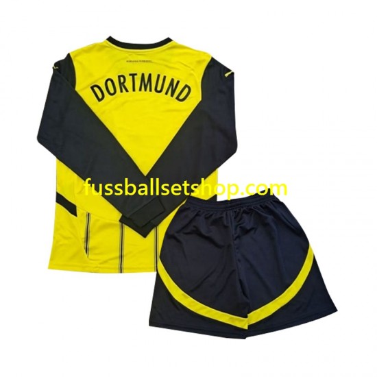 Günstige Fußball Trikotsatz Borussia Dortmund Kinder Heimtrikot 2024-2025 Langarm