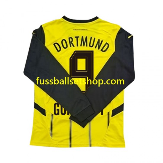 Günstige Fußball Trikotsatz Borussia Dortmund Serhou Guirassy 9 Herren Heimtrikot 2024-2025 Langarm
