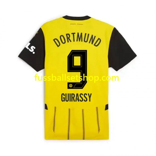 Günstige Fußball Trikotsatz Borussia Dortmund Serhou Guirassy 9 Herren Heimtrikot 2024-2025 Kurzarm