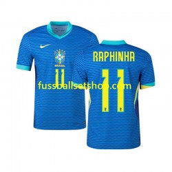 Günstige Fußball Trikotsatz Brasilien RAPHINHA 11 Herren Auswärtstrikot 2024 Kurzarm