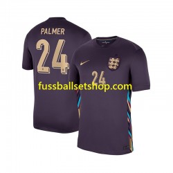 Günstige Fußball Trikotsatz England Cole Palmer 24 Herren Auswärtstrikot 2024 Kurzarm