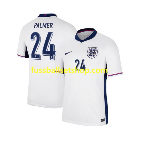 Günstige Fußball Trikotsatz England Cole Palmer 24 Herren Heimtrikot 2024 Kurzarm