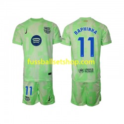 Günstige Fußball Trikotsatz FC Barcelona Raphinha 11 Kinder Ausweichtrikot 2024-2025 Kurzarm
