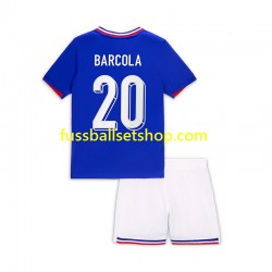 Günstige Fußball Trikotsatz Frankreich Bradley Barcola 20 Kinder Heimtrikot 2024 Kurzarm
