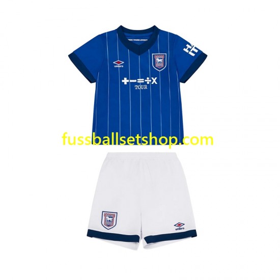 Günstige Fußball Trikotsatz Ipswich Town Kinder Heimtrikot 2024-2025 Kurzarm