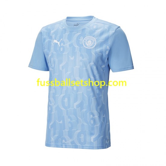 Günstige Fußball Trikotsatz Manchester City Pre-Match Herren Heimtrikot 2024-2025 Kurzarm