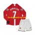 Günstige Fußball Trikotsatz Manchester United Cristiano Ronaldo 7 2007 Retro Kinder Heimtrikot Langarm