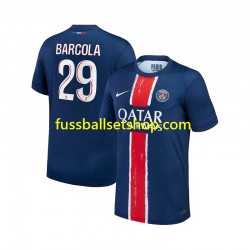 Günstige Fußball Trikotsatz Paris Saint-Germain Bradley Barcola 29 Herren Heimtrikot 2024-2025 Kurzarm