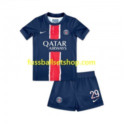 Günstige Fußball Trikotsatz Paris Saint-Germain Bradley Barcola 29 Kinder Heimtrikot 2024-2025 Kurzarm