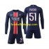 Günstige Fußball Trikotsatz Paris Saint-Germain Pacho 51 Kinder Heimtrikot 2024-2025 Langarm