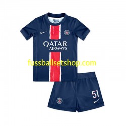 Günstige Fußball Trikotsatz Paris Saint-Germain Willian Pacho 51 Kinder Heimtrikot 2024-2025 Kurzarm