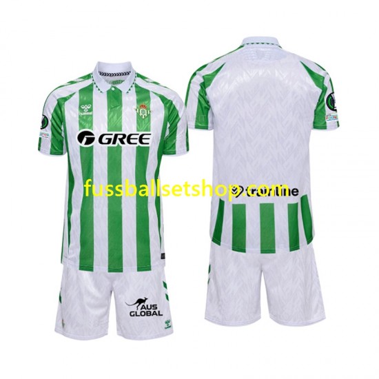 Günstige Fußball Trikotsatz Betis Sevilla Kinder Heimtrikot 2024-2025 Kurzarm