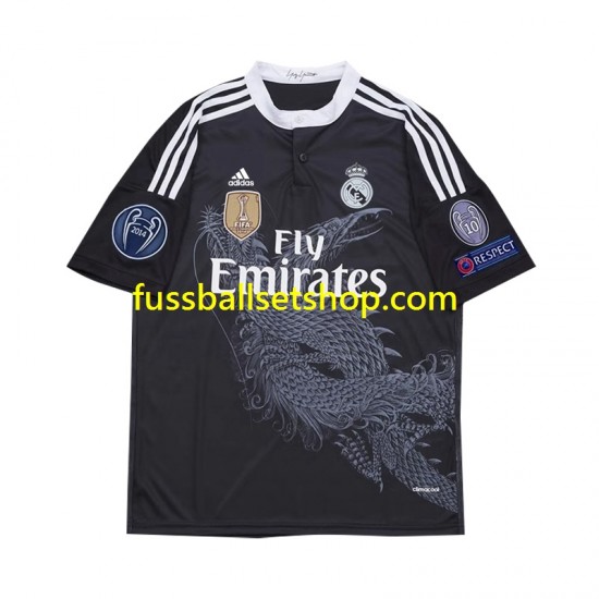 Günstige Fußball Trikotsatz Real Madrid Cristiano Ronaldo 7 2014 Retro Herren Ausweichtrikot Kurzarm