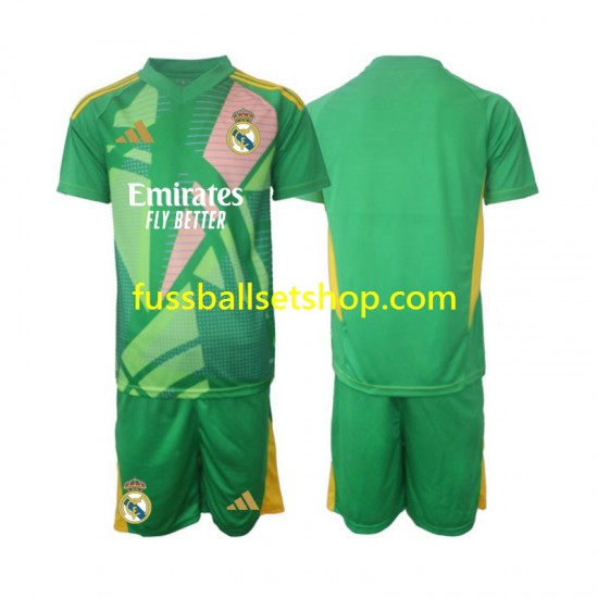 Günstige Fußball Trikotsatz Real Madrid Torwart Kinder Ausweichtrikot 2024-2025 Kurzarm