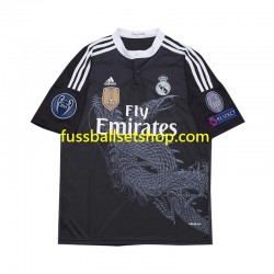 Günstige Fußball Trikotsatz Real Madrid 2014 Retro Herren Ausweichtrikot Kurzarm