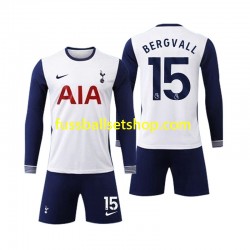 Günstige Fußball Trikotsatz Tottenham Spurs Bergvall 15 Kinder Heimtrikot 2024-2025 Langarm
