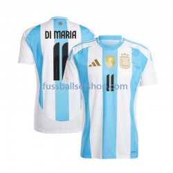 Günstige Fußball Trikotsatz Argentinien Di Maria 11 Herren Heimtrikot 2024 Kurzarm