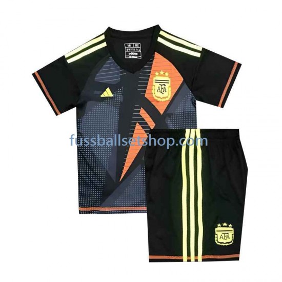 Günstige Fußball Trikotsatz Argentinien Torwart Kinder Heimtrikot Euro 2024 Kurzarm
