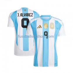 Günstige Fußball Trikotsatz Argentinien Julian Alvarez 9 Herren Heimtrikot 2024 Kurzarm
