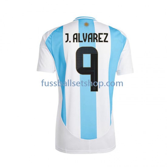 Günstige Fußball Trikotsatz Argentinien Julian Alvarez 9 Herren Heimtrikot 2024 Kurzarm