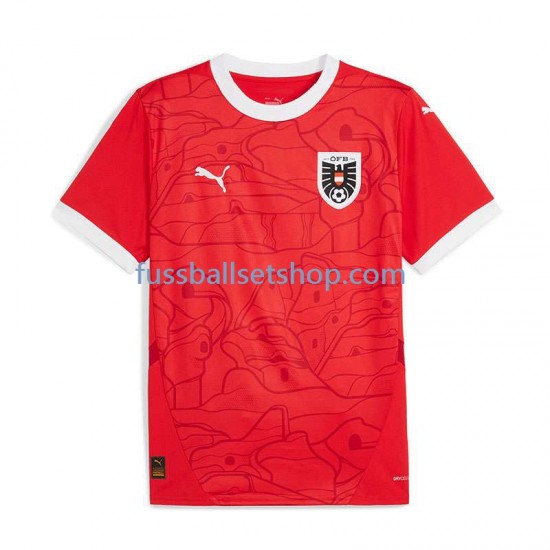 Günstige Fußball Trikotsatz Österreich Herren Heimtrikot Euro 2024 Kurzarm