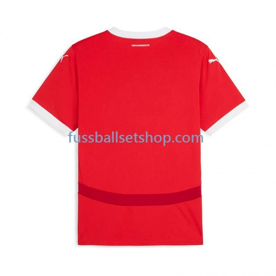 Günstige Fußball Trikotsatz Österreich Herren Heimtrikot Euro 2024 Kurzarm