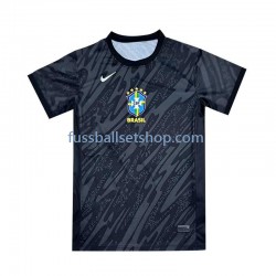 Günstige Fußball Trikotsatz Brasilien Torwart Herren Auswärtstrikot 2024 Kurzarm
