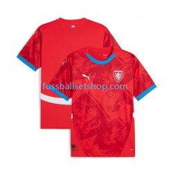 Günstige Fußball Trikotsatz Tschechien Herren Heimtrikot Euro 2024 Kurzarm