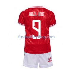 Günstige Fußball Trikotsatz Dänemark Hojlund 9 Kinder Heimtrikot Euro 2024 Kurzarm