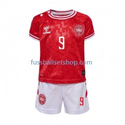 Günstige Fußball Trikotsatz Dänemark Hojlund 9 Kinder Heimtrikot Euro 2024 Kurzarm