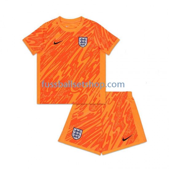 Günstige Fußball Trikotsatz England Torwart Kinder Heimtrikot Euro 2024 Kurzarm