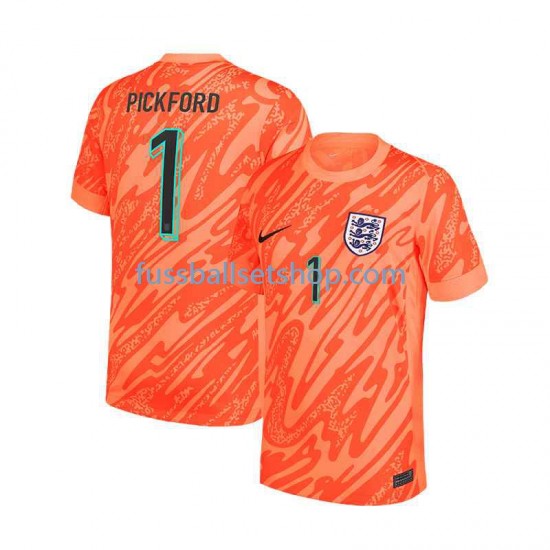 Günstige Fußball Trikotsatz England Pickford 1 Torwart Herren Heimtrikot Euro 2024 Kurzarm